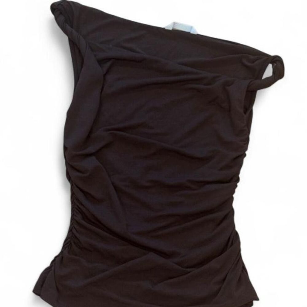 Zara Women's Brown and Black Top
